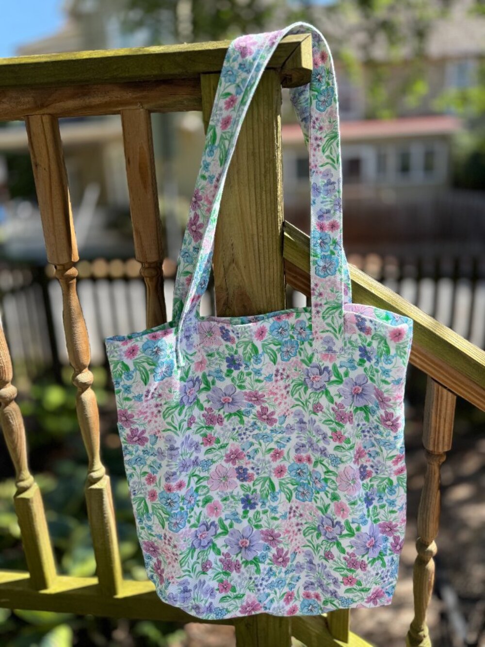 Big Bud Press Everyday Tote - Vintage Wallpaper - Floral - Picture 2 of 2